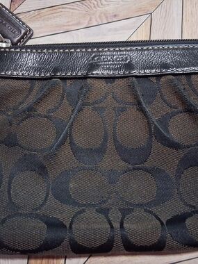 Authentic Coach Signature Jacquard Cosmetic Bag